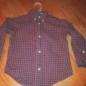 Nice Polo button up plaid shirt